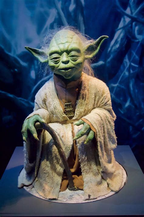 Master Yoda at the Star Wars exhibition in Sydney - puppet used in the ...