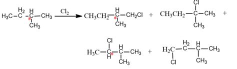 On monochlorination of 2methyl butane the total number class 11 ...