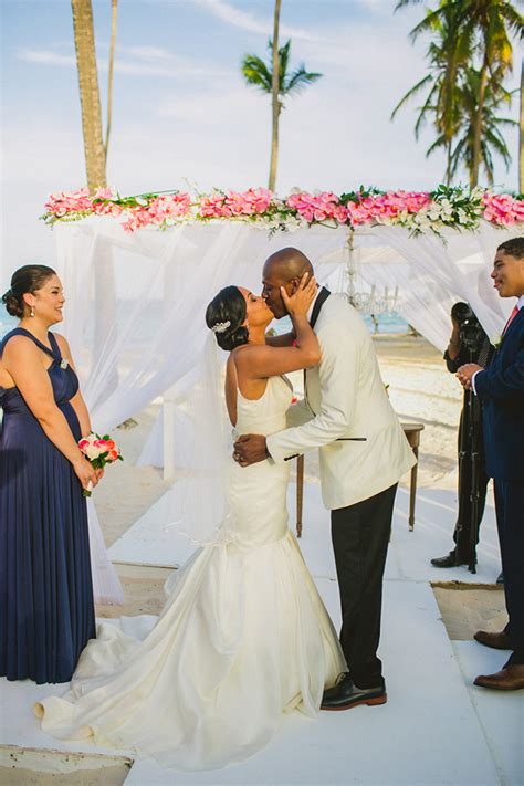 Colorful Beach Destination Wedding in Punta Cana - The Destination ...