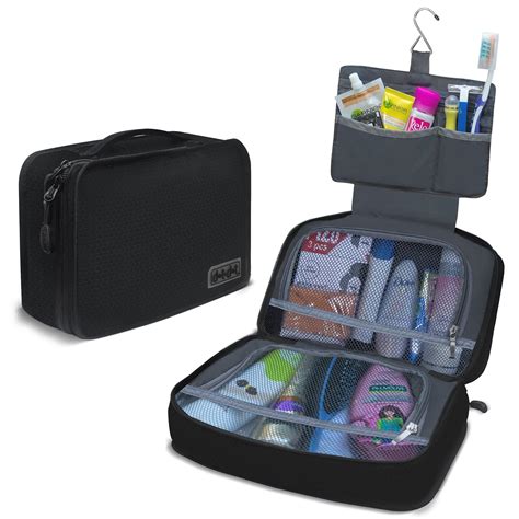 Dot&Dot Hanging Toiletry Bag Organizer Travel Accessories Toiletries Hook Black | eBay