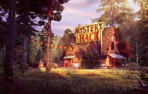 Wallpaper forest, pickup, Gravity Falls, Gravity Falls, the mystery shack images for desktop ...