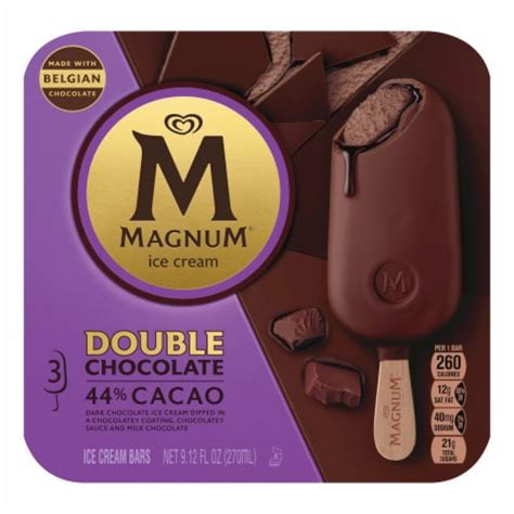 Magnum Ice Cream Bars Double Chocolate, 3 ct - Kroger