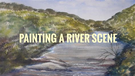 Painting a river scene - YouTube