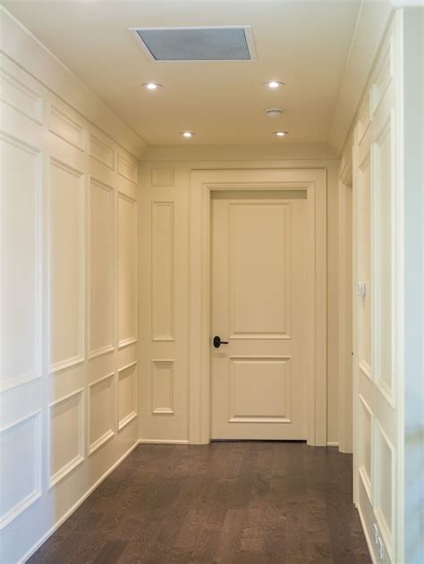 hallway ideas | Hallway design, Door molding, Wall paneling