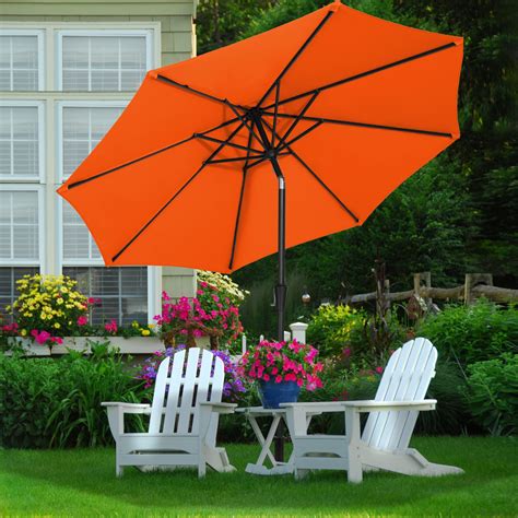 Buy MEWAY 9ft Patio Umbrella Market Outdoor Garden Table Deck Pool Fishing Backyard Umbrella ...