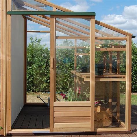 Lean-To Cedar Greenhouse - Garden Supplies at Harrod Horticultural