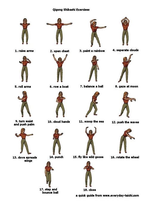 QIgong Exercises | St Barts Tai Chi. | Pinterest | Tai chi qigong, Charts and Qigong