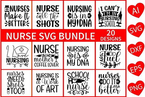 Nurse SVG Bundle Vol.3 Bundle · Creative Fabrica