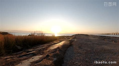 Sunrise Time-lapse Scenery Of Shanghai East China Sea Beach Video MP4 Template Free Download ...