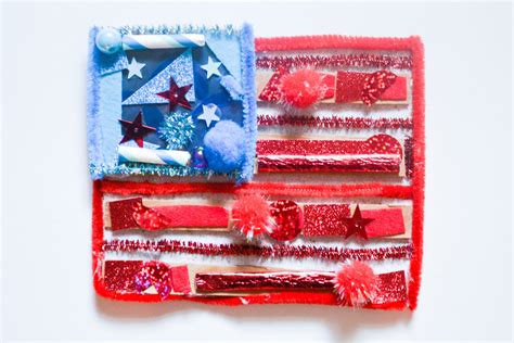 DIY American Flag Collage | Kid Made Modern