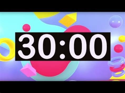 Timer for Kids! 30 Minute Timer with Music for Classroom, Dance, Learn ...