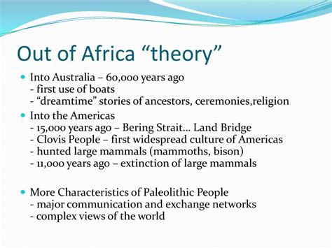 The Paleolithic Era Settling the Globe. - ppt download