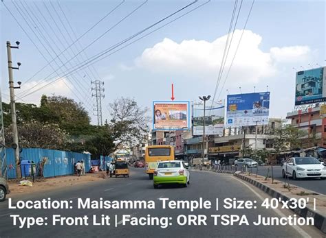 Advertising in Billboard - Maisamma Temple, Hyderabad, Telangana