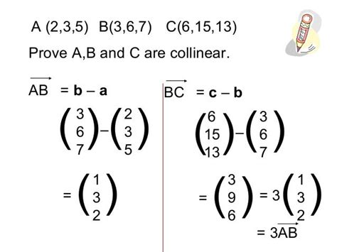 Parallel + collinear vectors