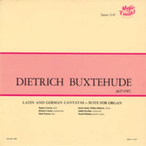 Latin And German Cantatas - Suite For Organ : Dieterich Buxtehude : Free Download, Borrow, and ...