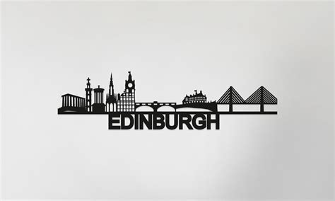 Edinburgh Skyline Edinburgh Gift Skyline Art - Etsy UK