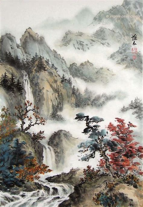 40 Deep Yet Majestic Chinese Landscape Painting Ideas | Chinese landscape painting, Chinese art ...