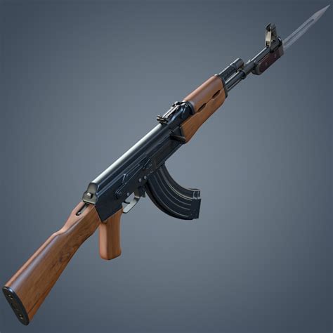 Kalashnikov AK-47 assault rifle 3D model | CGTrader