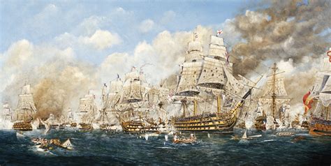 Battle of Trafalgar 1805 Canvas by Patrick Rodriguez