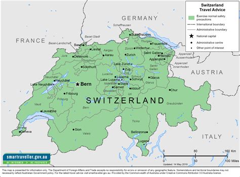 Printable Switzerland Map