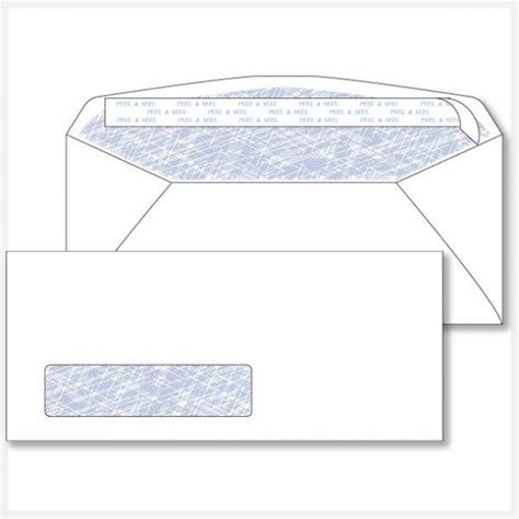 10 Security Tint Peel and Seal Window Printed Envelopes - No. 10 Peel and Seal Printed Envelopes ...