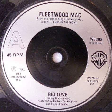 Fleetwood Mac Big Love Vinyl Records and CDs For Sale | MusicStack