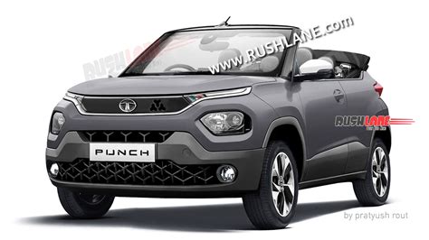 Tata Punch Convertible Mini SUV Imagined In Multiple Colours