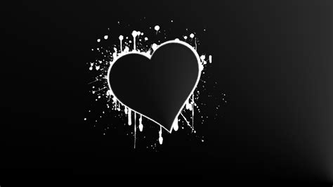 🔥 Download Black And White HD Wallpaper Valentine Heart Pictures by ...