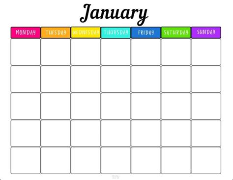 Free Printable Monthly Schedule Template-Two Cute Designs! | Monthly ...