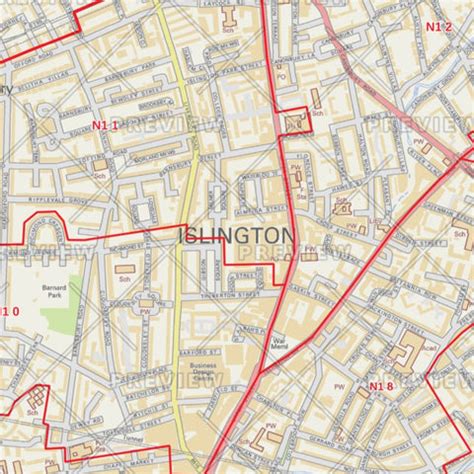 Islington London Map