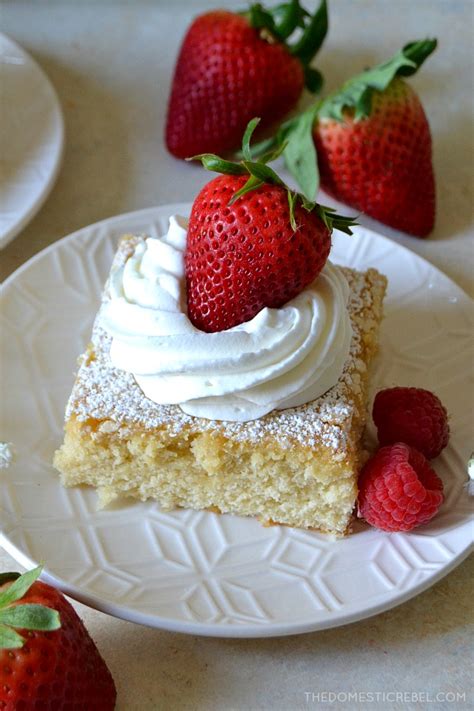 Old-Fashioned Whipped Cream Cake | The Domestic Rebel