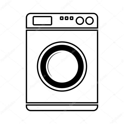 Pictogram wasmachine vectorafbeelding door © konstsem ⬇ Vectorstock #46217327