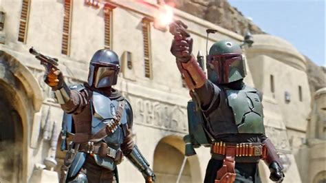 Mando and Boba Fett Team up to Fight - YouTube