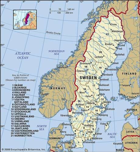 Sweden | History, Flag, Map, Population, & Facts | Sweden history, Sweden map, Europe map