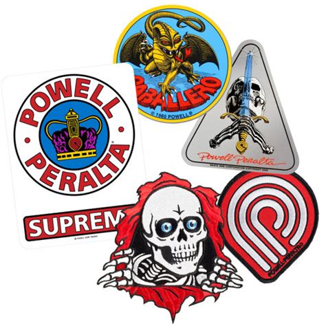 Powell Peralta Assorted Patches & Stickers 5-Piece Kit