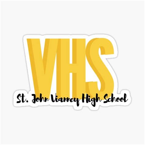 "St. John Vianney High School" Sticker for Sale by stlschooldesign | Redbubble