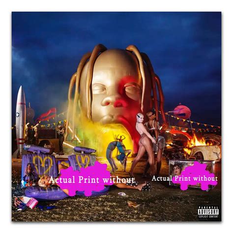 TX094 Travis Scott Astroworld 2018 Rap Hip Hop Music Album Cover 24x24" A3 A4 Poster Art Silk ...