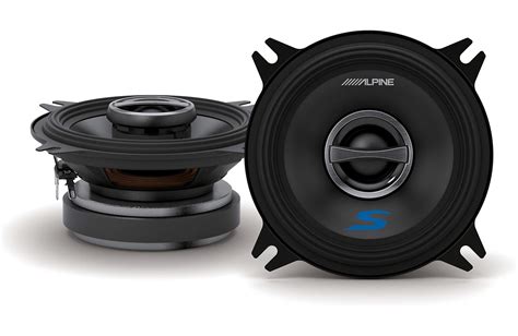 Alpine S-S40 S-Series 4-inch Coaxial 2-Way Speakers (pair) - Contains ...