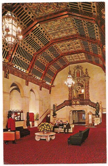 THE BILTMORE HOTEL Interior Inside Lobby Los Angeles LA CALIFORNIA Postcard CA | eBay