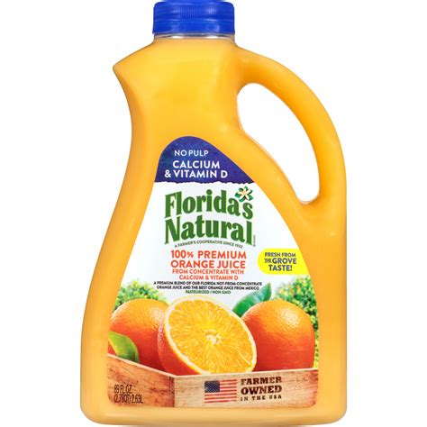 Florida's Natural Orange Juice No Pulp w/ Calcium & Vitamin D - Shop ...