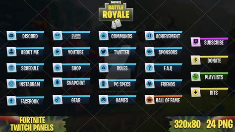 Fortnite - Twitch Panels #3 by LoL-Overlay on DeviantArt