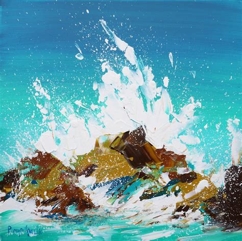 Crashing Waves 4, Painting by Irina Rumyantseva | Artmajeur