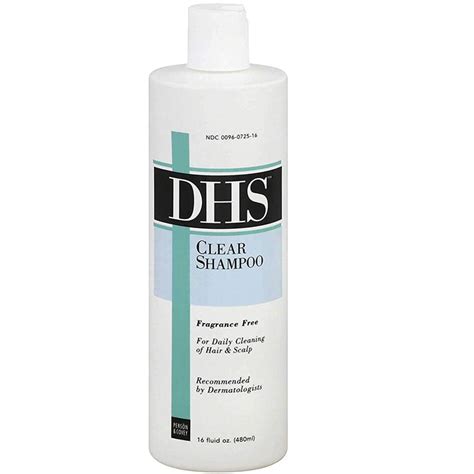 DHS Clear Daily Scalp & Hair Cleaning Shampoo Fragrance Free,16 oz ...