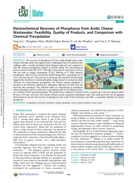 water treatment | PDF | Electrochemistry | Phosphate