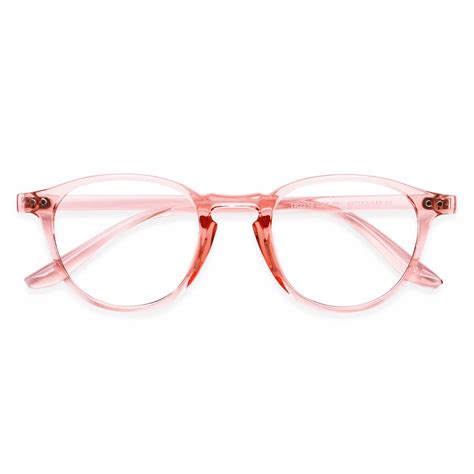 TR2318 Oval Pink Eyeglasses Frames | Leoptique