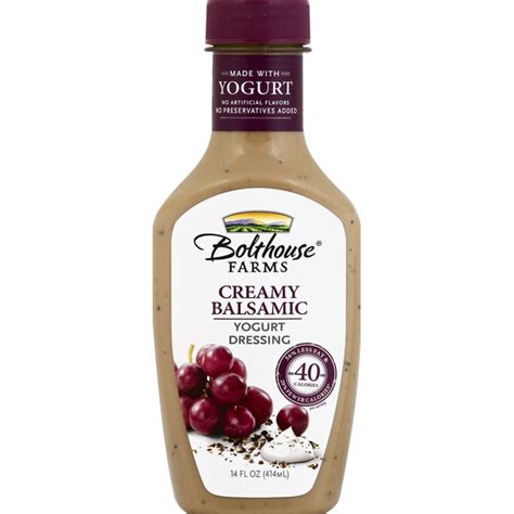 Bolthouse Farms Yogurt Dressing, Creamy Balsamic (14 oz) - Instacart