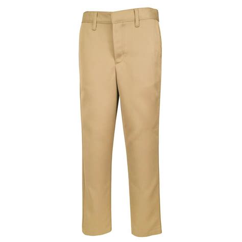 Boys Performance Flat Front Pants Khaki