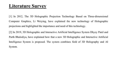 3d holographic projection technology ppt | PPT