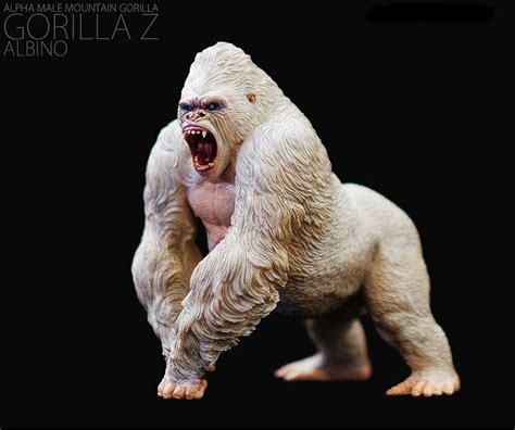 Alpha Male Mountain Gorilla Z Albino Action Figure | Mountain gorilla, Gorilla, Alpha male