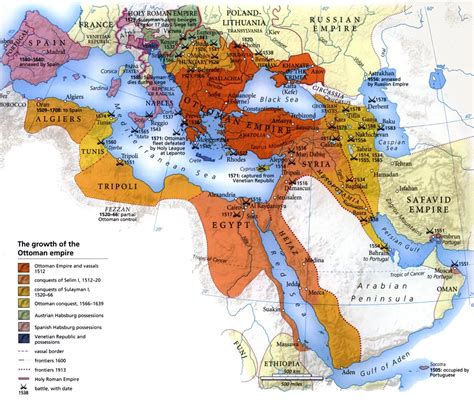 The Growth Of The Ottoman Empire • Mapsof.net